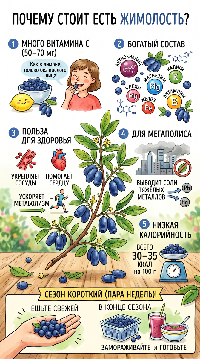 Почему стоит есть жимолость