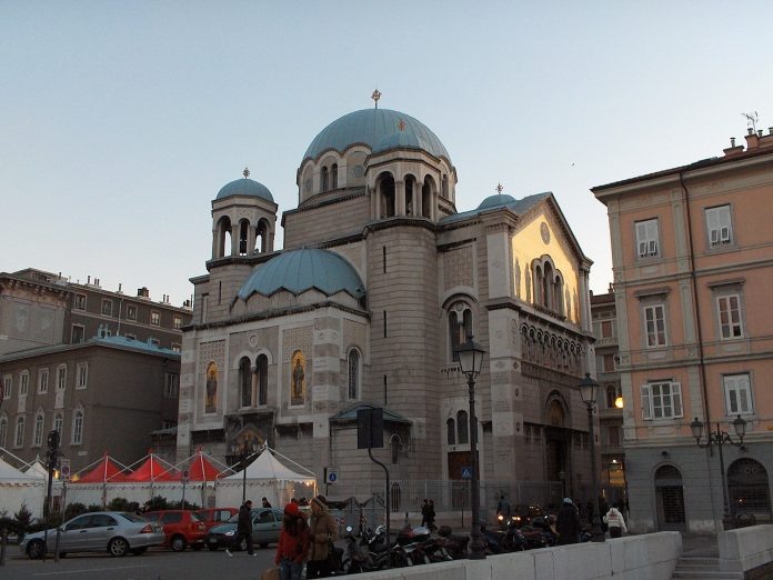 
Церковь св. Спиридона, Триест. https://sh.wikipedia.org/wiki/Crkva_sv._Spiridona_u_Trstu#/media/Datoteka:Trieste_Serb-orthodox_church_of_San-Spiridione3.jpg