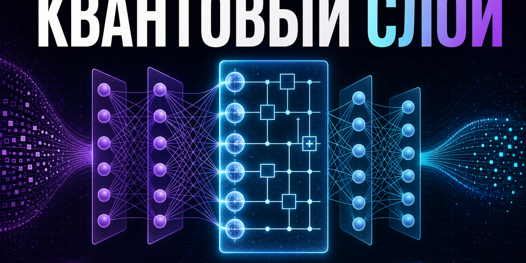 Как квантовый слой вставляют в нейросеть