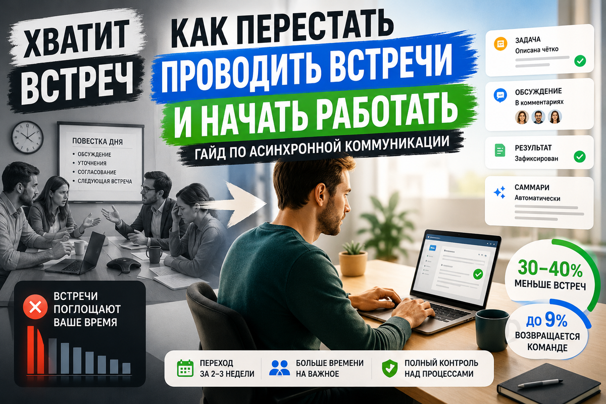 Как перестать проводить встречи и начать работать?