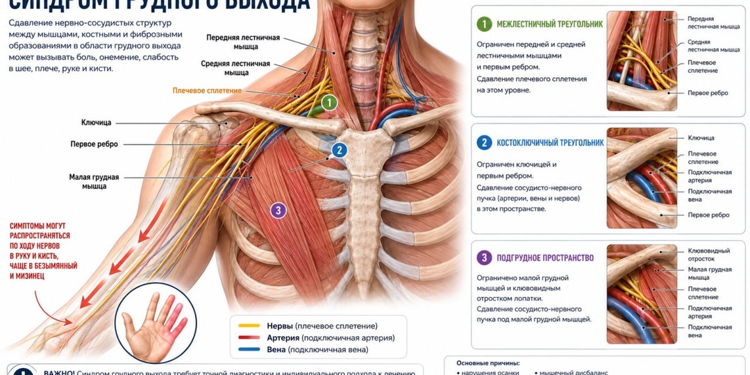 Немеет рука, ноет плечо, покалывают пальцы