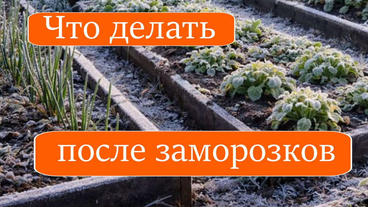 После заморозков