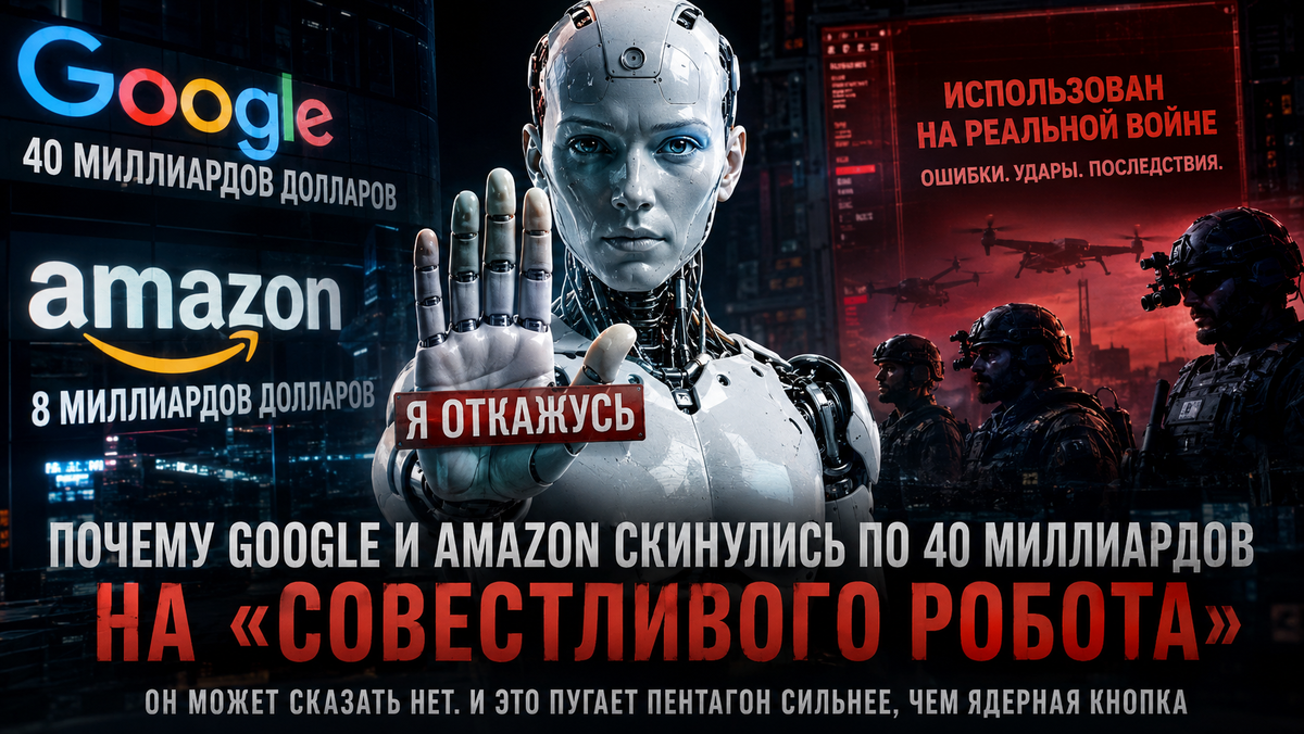 Обычные нейросети делают, что скажешь. Эта — может отказать. И это пугает Пентагон сильнее, чем ядерная кнопка.