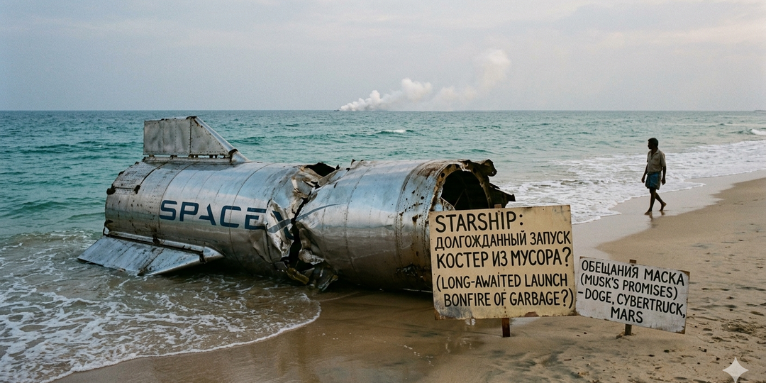 Успешным ли был в мае запуск Starship 12? На самом деле нет.