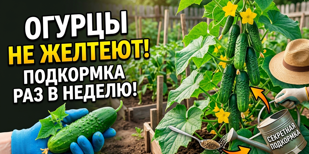 Подкармливай Этим Огурцы Раз в Неделю, Чтобы не Желтели!