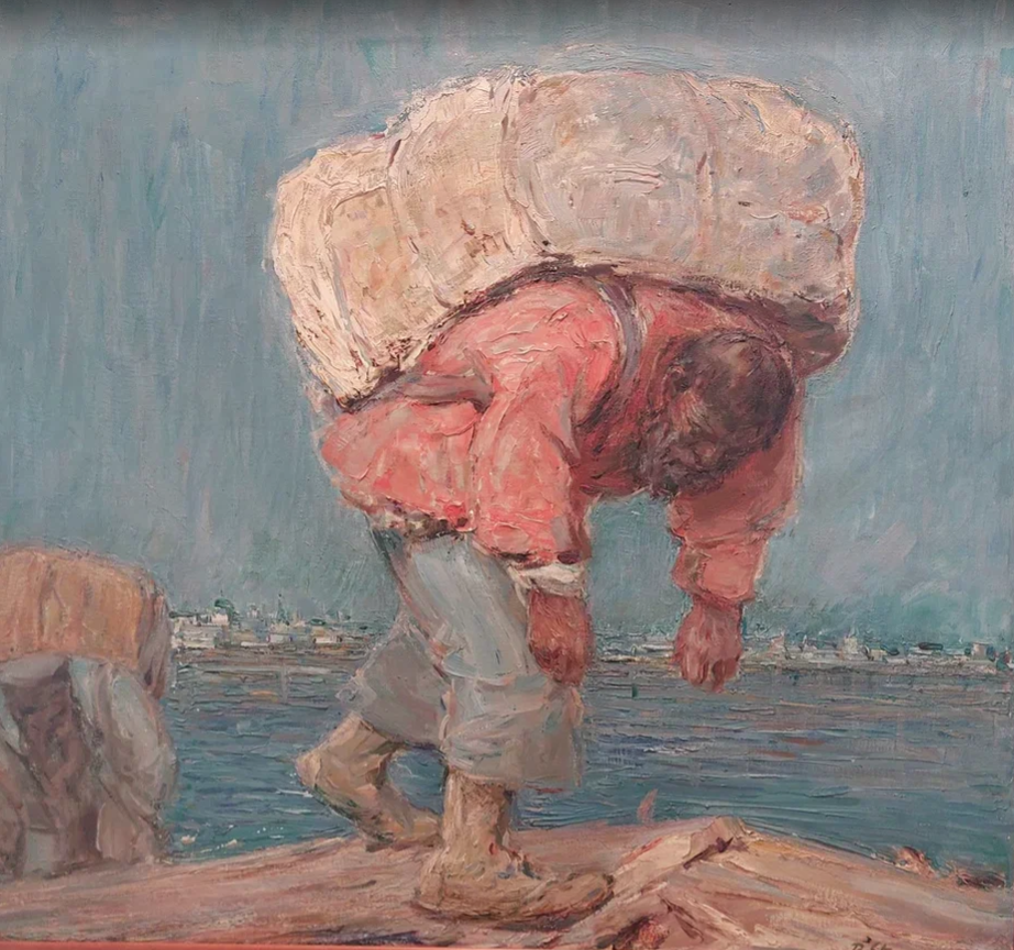 Роберт Герман Штерль (1867-1932). Грузчики. ХХ в. Эрмитаж. Главный штаб. 