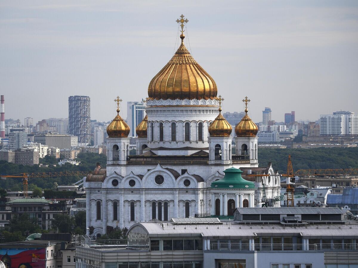    Кафедральный соборный храм Христа Спасителя на улице Волхонка в Москве | © РИА Новости / Алексей Майшев