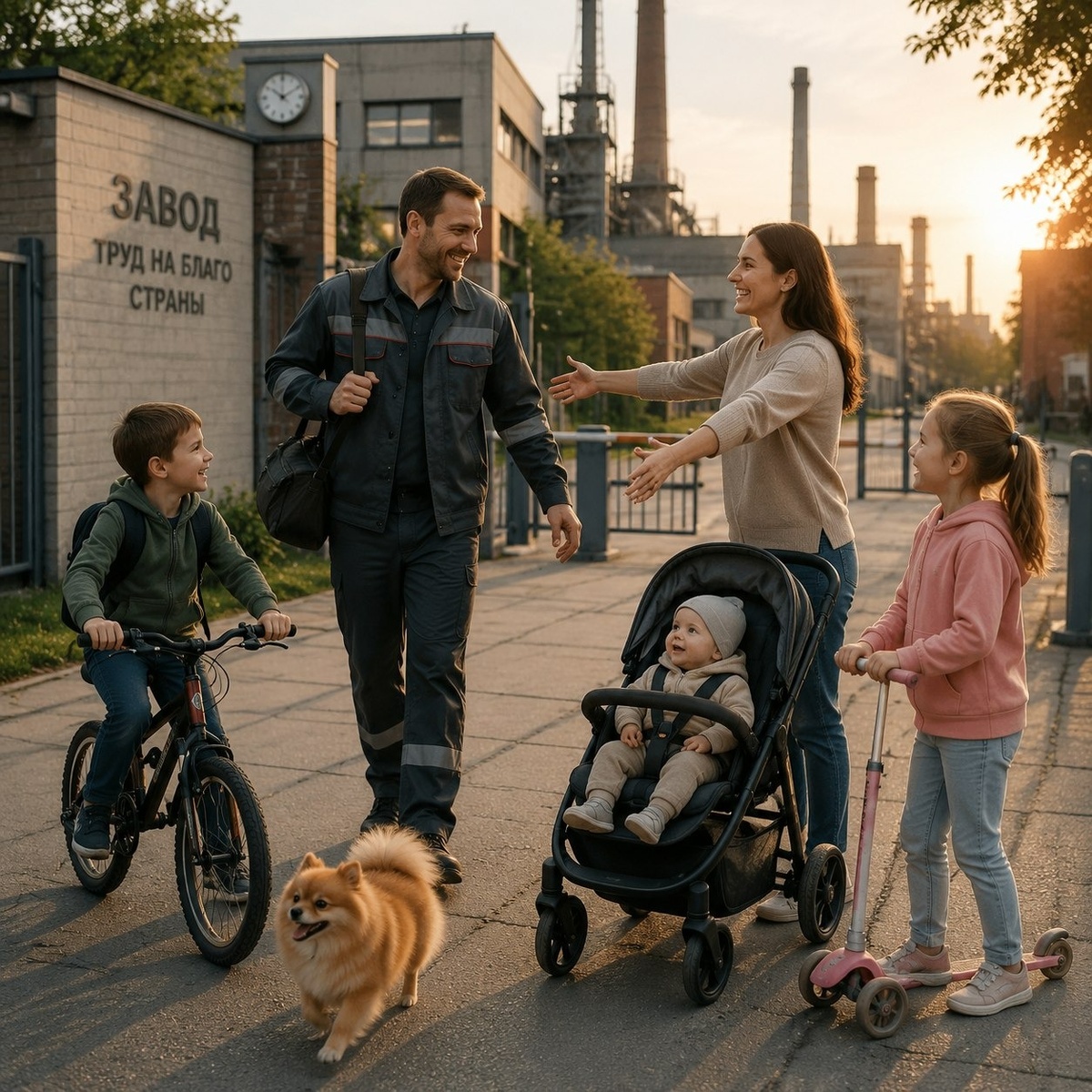 После работы люблю проводить время с семьей