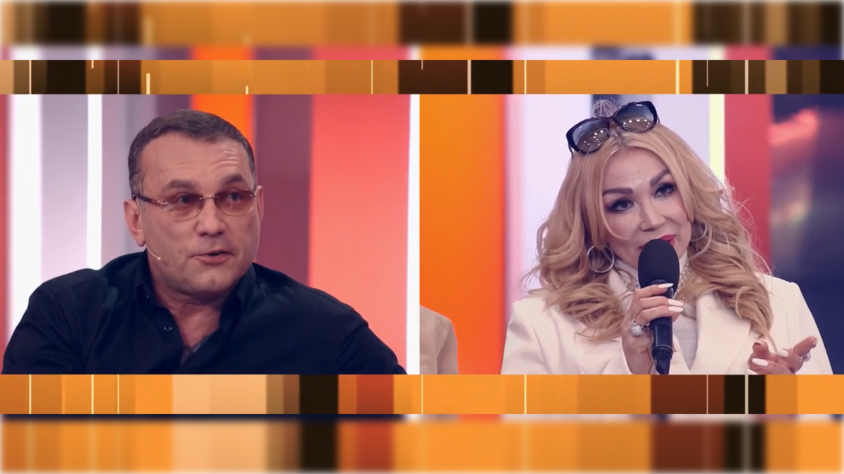 Кадр эфира Первого канала/программа "Пусть Говорят" 