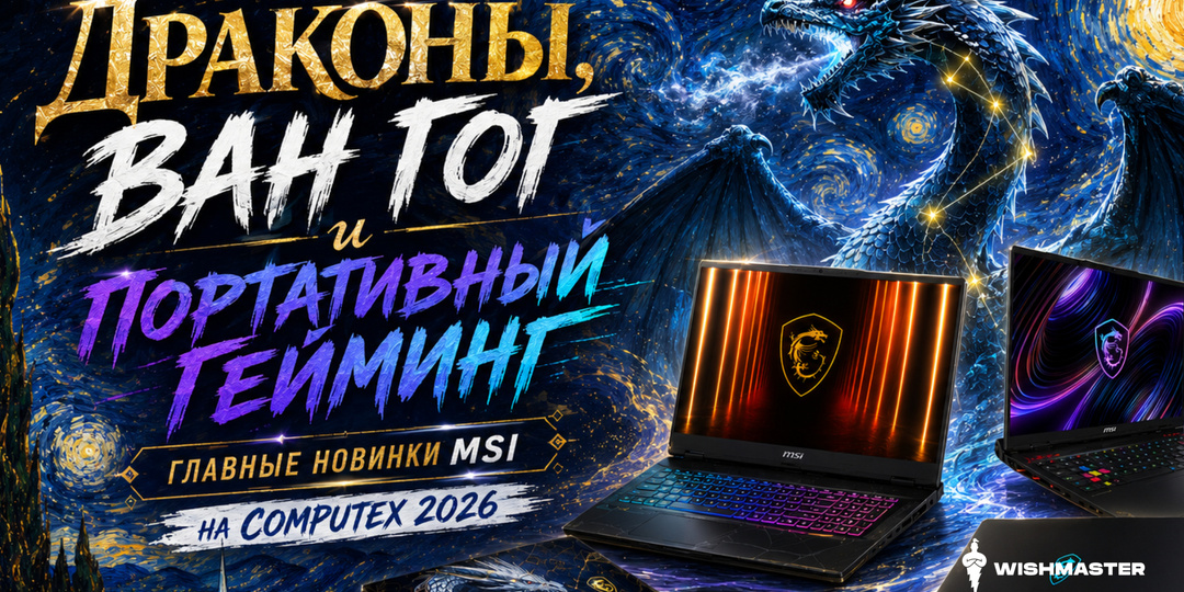 При чем тут Драконы и Ван Гог? Главные новинки MSI на Computex 2026