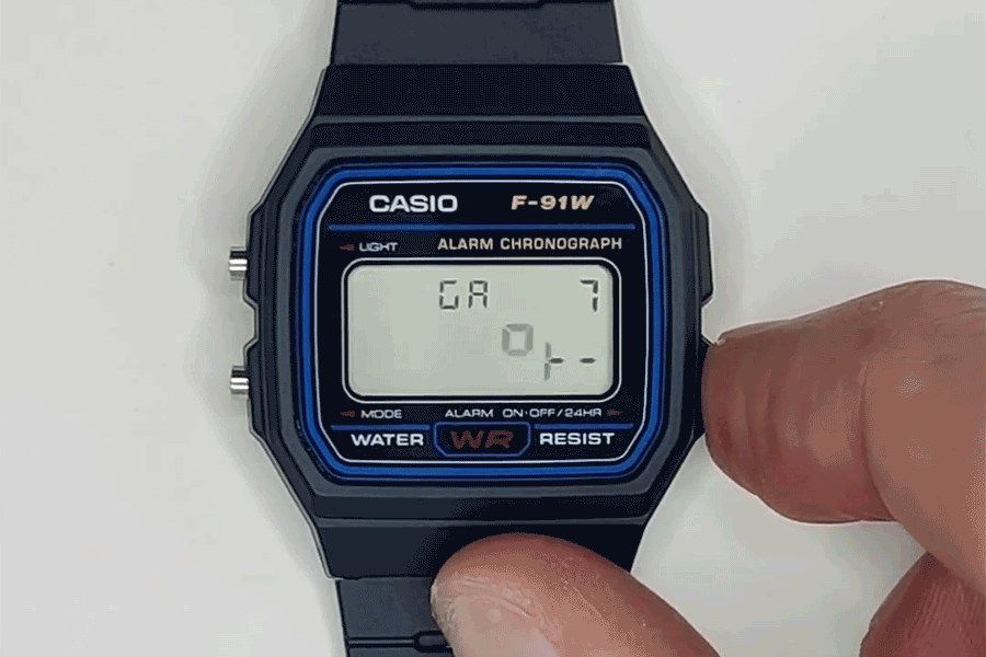 Игра ping-pong на Casio F-91w