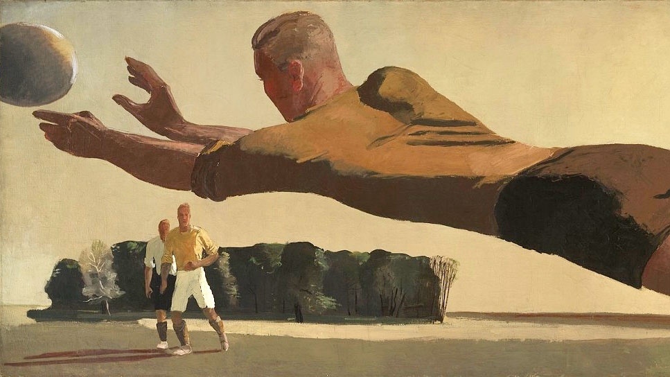     Александр Дейнека. Вратарь (фрамент). 1934