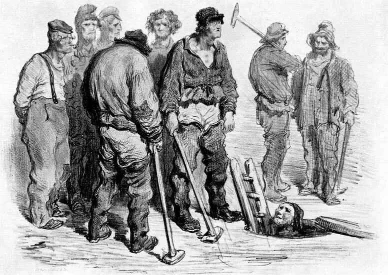     Поль Гюстав Доре. Парижские типы. 1854