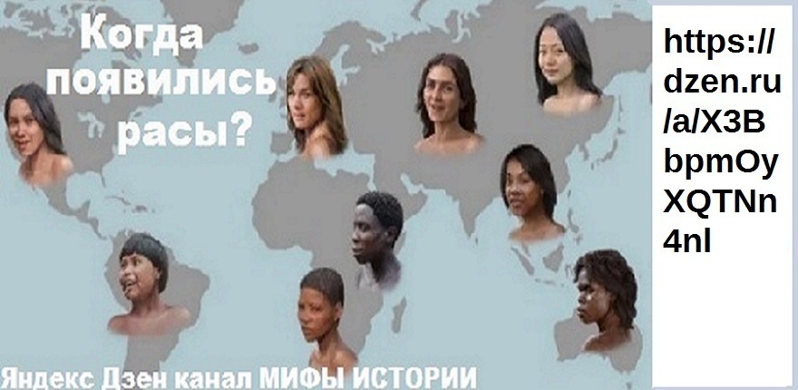 ПОДРОБНЕЕ О ГЕНЕАЛОГИЧЕСКОМ ДРЕВЕ ПРОИСХОЖДЕНИЯ РАС ЧЕЛОВЕКА - в статье https://dzen.ru/a/X3BbpmOyXQTNn4nl
