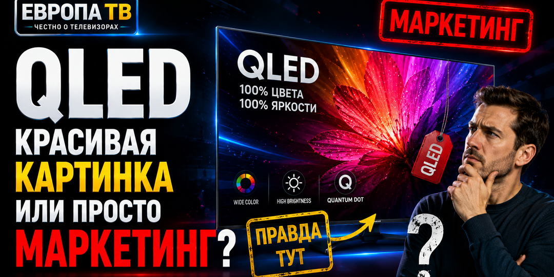 QLED в телевизоре: красивая картинка или просто удачный маркетинг?