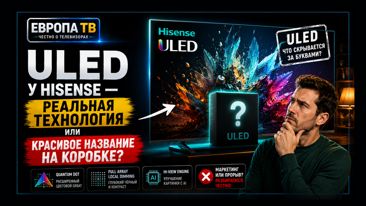 ULED у Hisense: реальная технология или красивое название на коробке