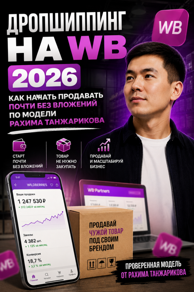    Дропшиппинг на Wildberries 2026: пошаговый план запуска без вложений в закупку товара Рахим Танжариков