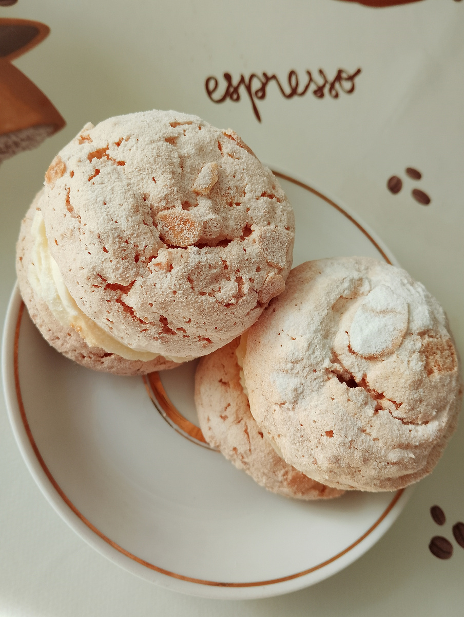 Миндальные пышки, фото автора 