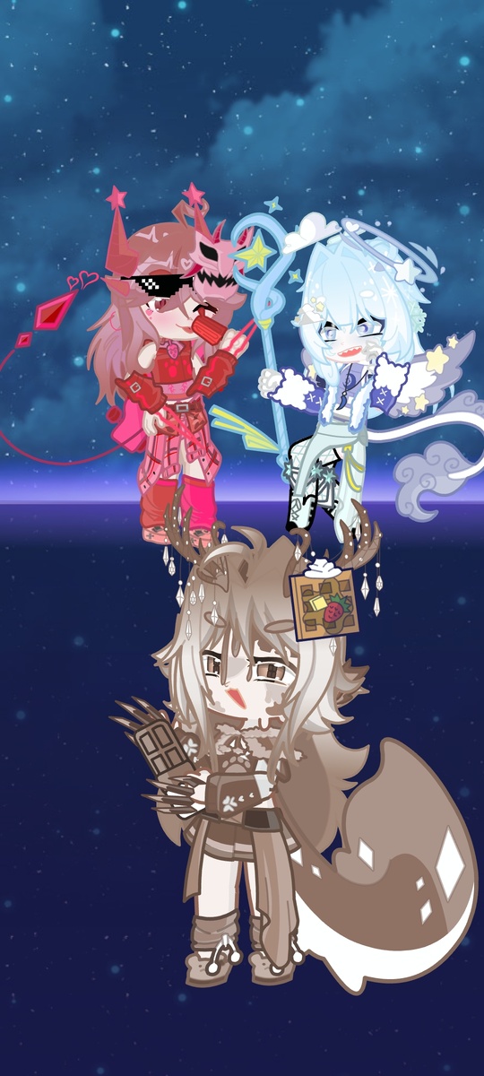 ❤️🩵🤎