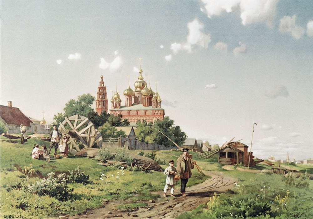 «Вид церкви Иоанна Предтечи», 1880-е
Частное собрание