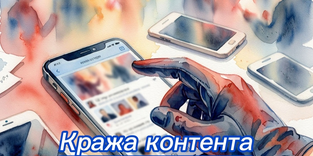 Кража контента в социальных сетях.