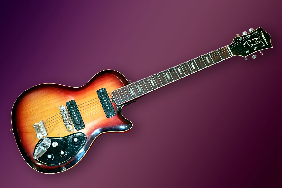 Красная Musima, конец 70‑х - типичный «немецкий Les Paul» для советской самодеятельности 