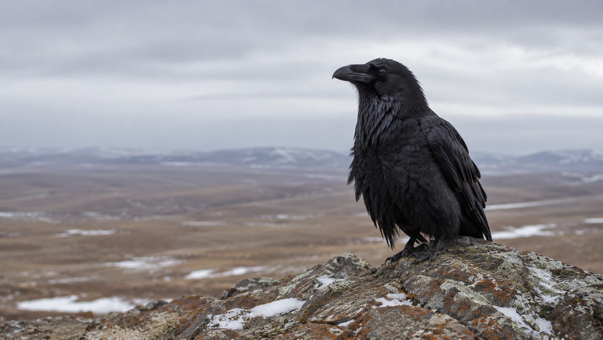Ворон (*Corvus corax*)