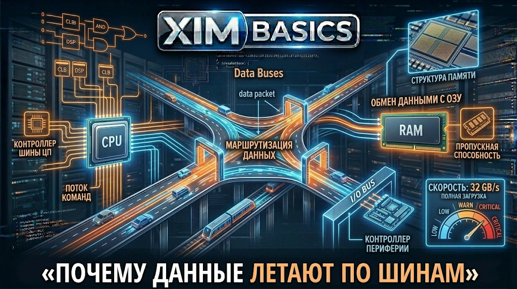 Шины данных — как компоненты общаются внутри компьютера