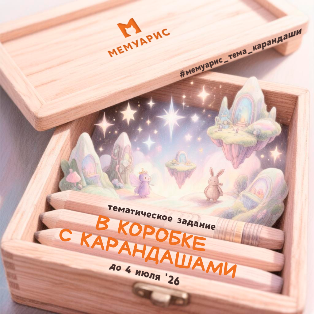 Афиша творческого тематического задания "В коробке с карандашами"