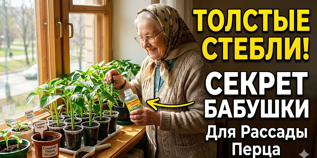 Бабушка Поливала Этим Рассаду Сладкого Перца на Окне, чтобы Стебли Были Толстыми и Не Падали!