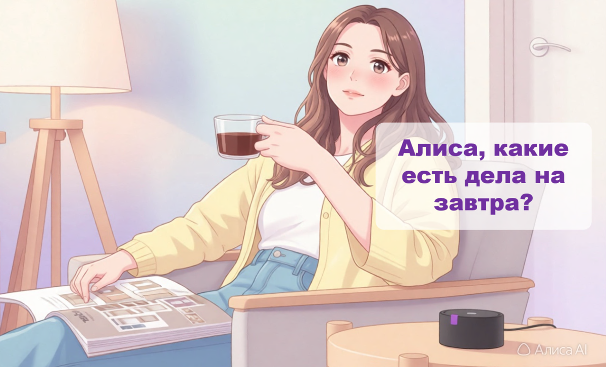 10 сценариев, которые экономят время. Изображение сгенерировано в Алиса AI