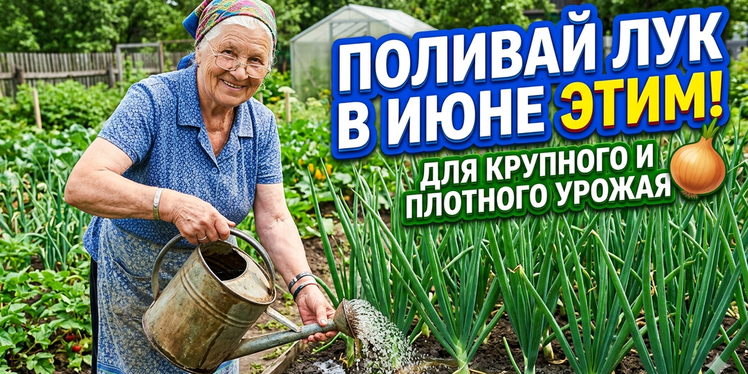 Вот Чем Свекровь Поливает Лук в Июне, чтобы он Был Крупным и Плотным!