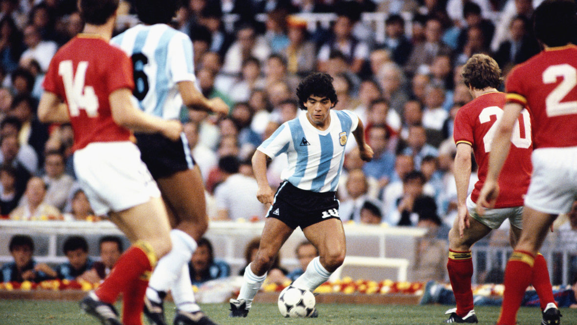    Диего Марадона на чемпионате мира-1982. Getty Images