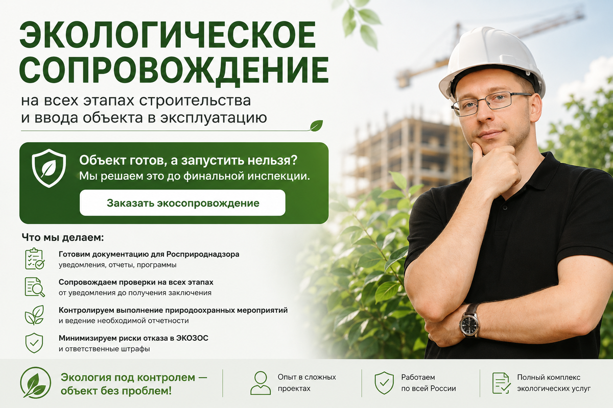 Экологическое сопровождение.