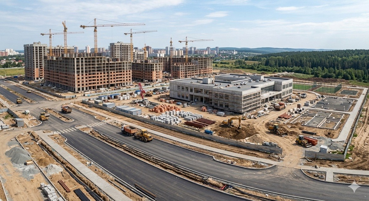 Новый микрорайон Аксай