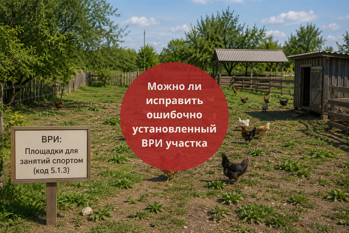 Можно ли исправить ошибочно установленный ВРИ участка / Правовой центр «Два М»