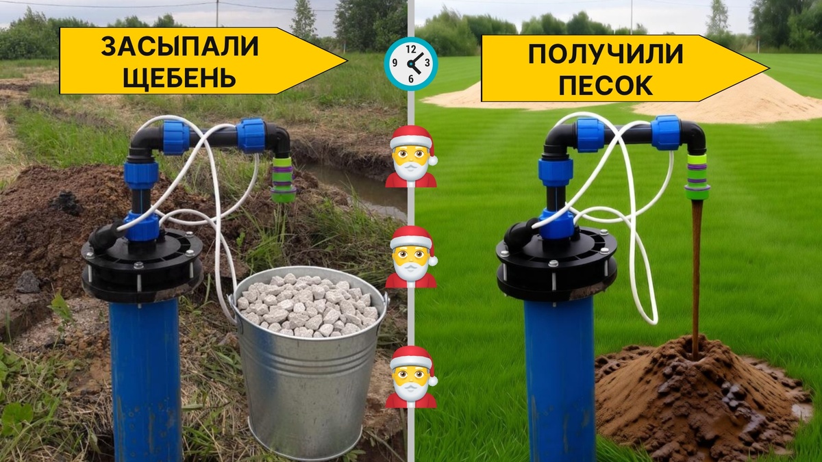 Результат бурения «с секретом»: как засыпанный на забой известняк через 3 года превращает скважину в песочницу.