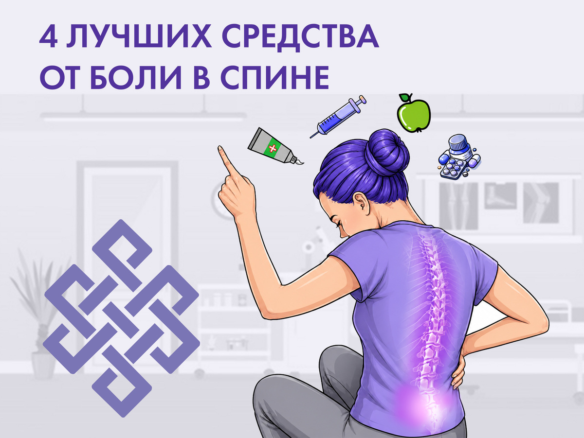 4 Лучших средства от боли в спине 