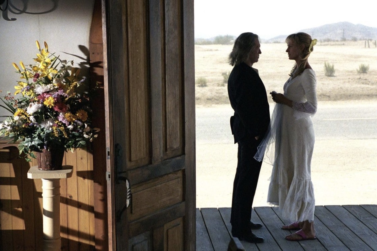 A Band Apart, Miramax Films📷Дэвид Кэрредин и Ума Турман. Кадр из фильма «Убить Билла 2» (2004)