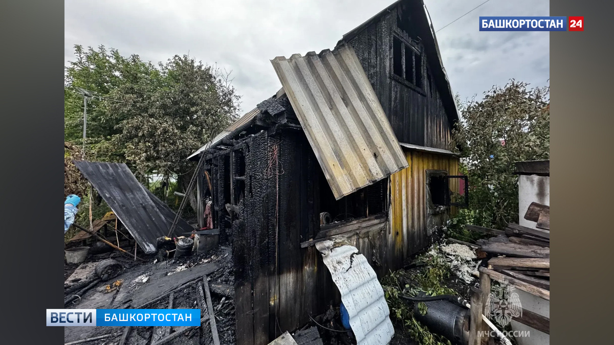    Ночной пожар в Уфимском районе унес жизнь женщины