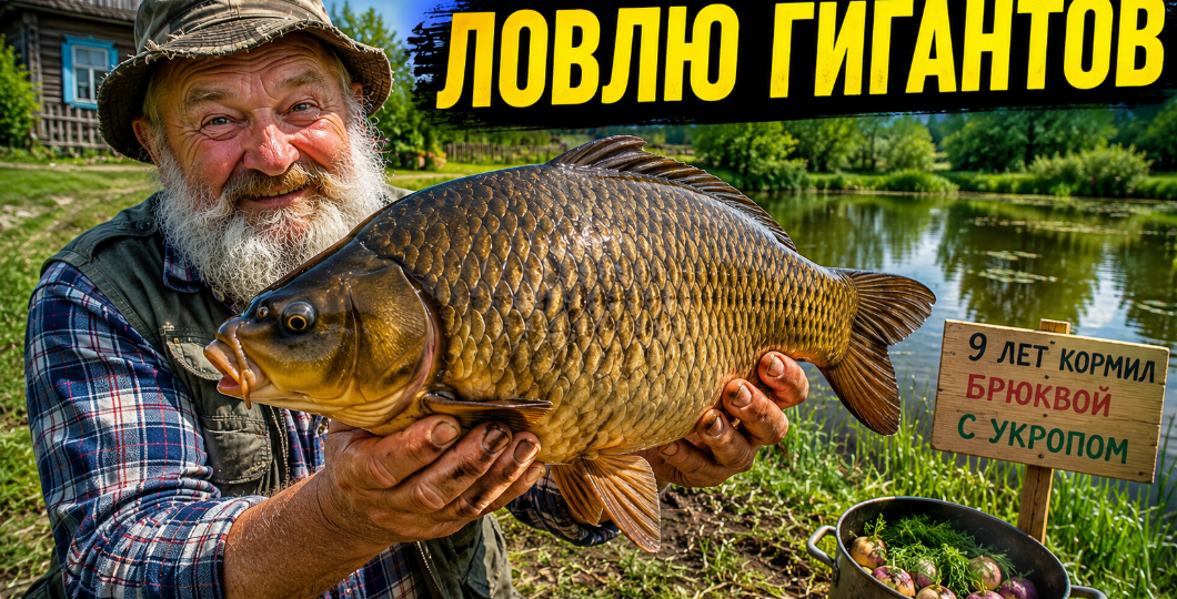 Дедовский способ ловли трофейного карася. Как не зависеть от клёва и самому ловить крупную рыбу