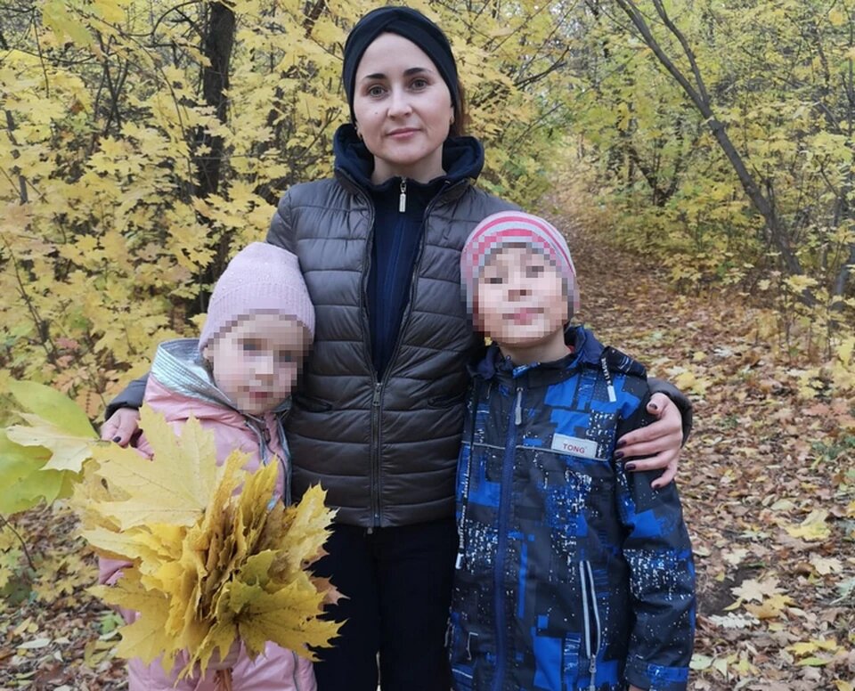 Мама со своими детьми. Фото: КП-Уфа