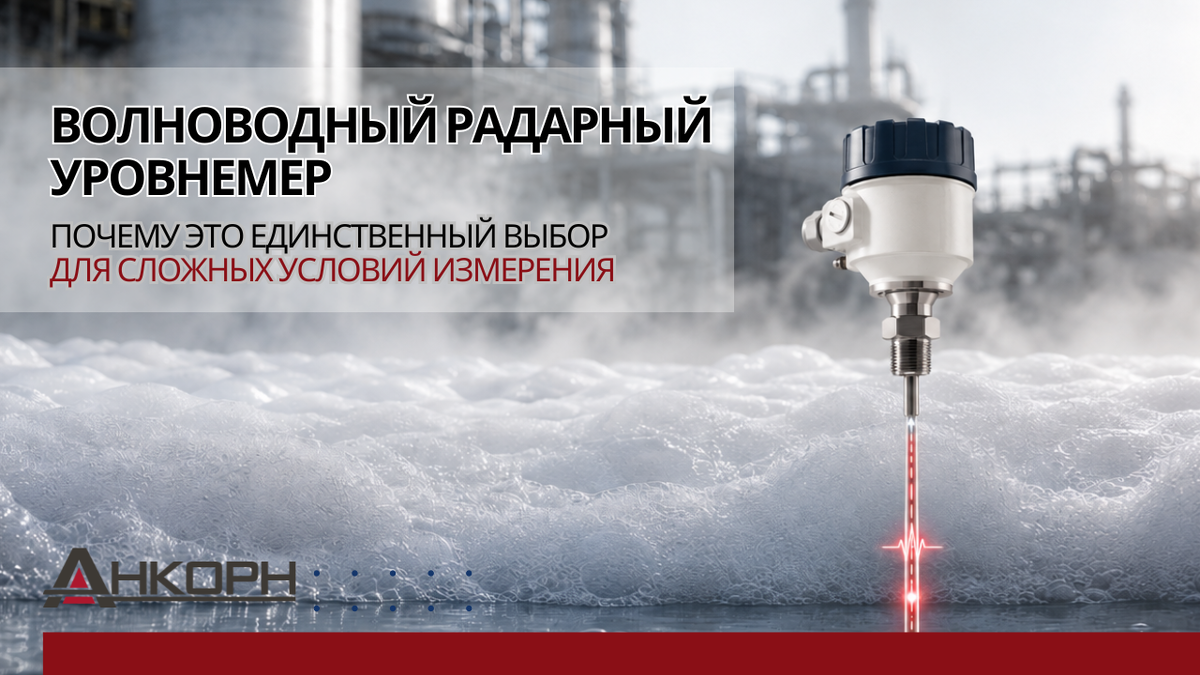 Как получить стабильные и точные данные об уровне жидкости, сыпучего продукта или границе раздела сред в условиях, где ультразвук глохнет, а бесконтактный радар теряет сигнал? Ответ — волноводный радарный уровнемер, работающий по технологии TDR 
