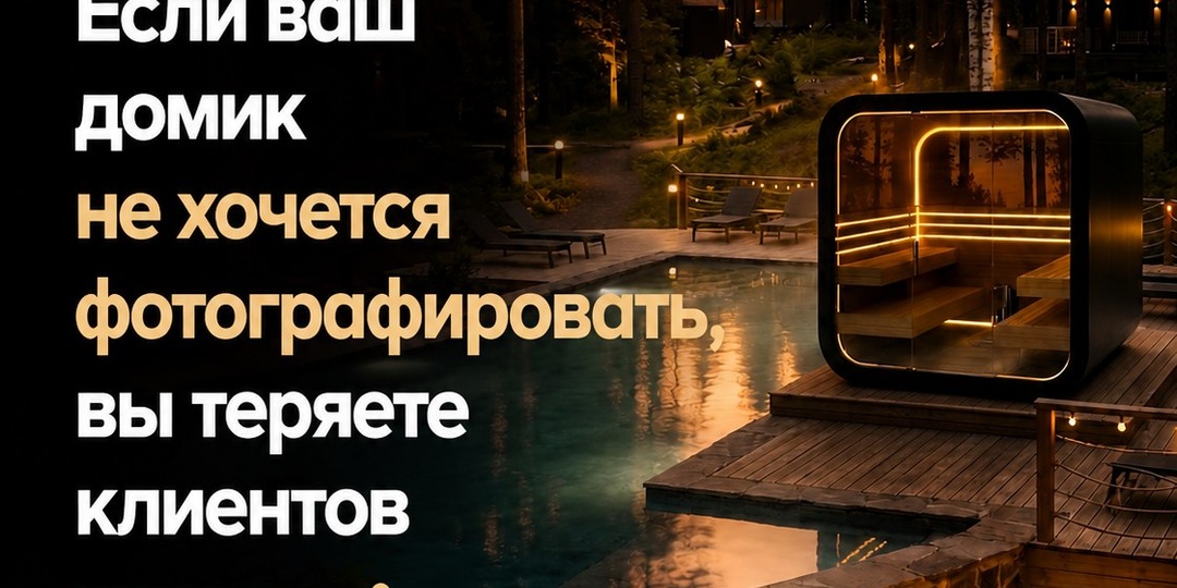 Если ваш домик не хочется фотографировать, вы теряете клиентов