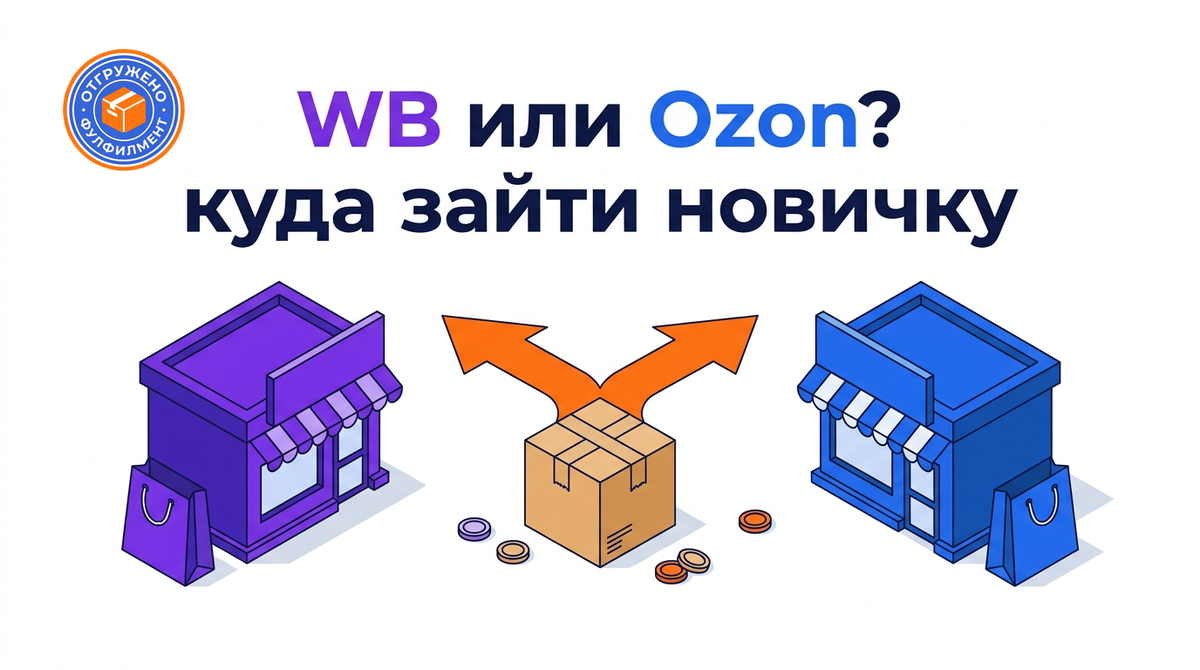Wildberries или Ozon — куда новичку зайти первым в 2026? Сравниваем аудиторию, категории, модели и комиссии и помогаем выбрать площадку под ваш товар.