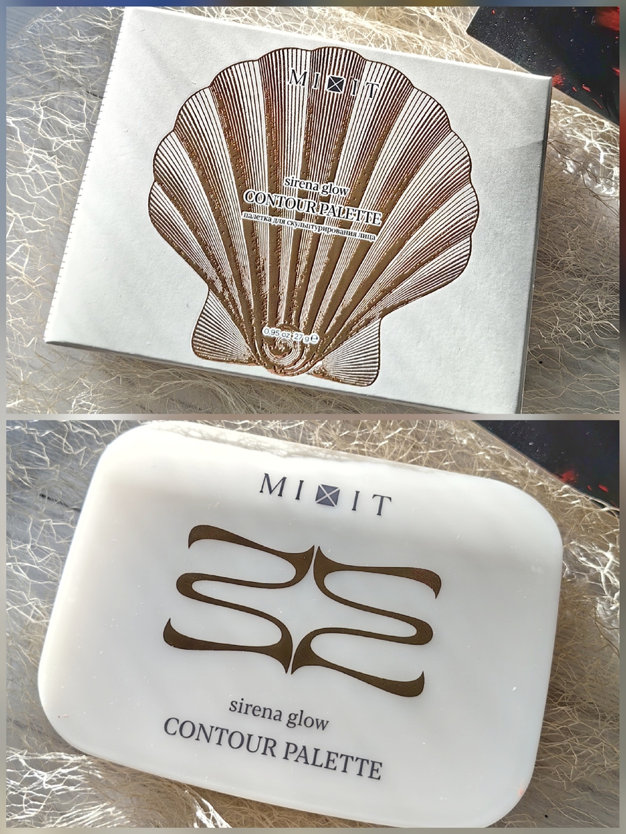 Палетка запечённых продуктов 6в1 для контуринга лица от бренда "Mixit" 