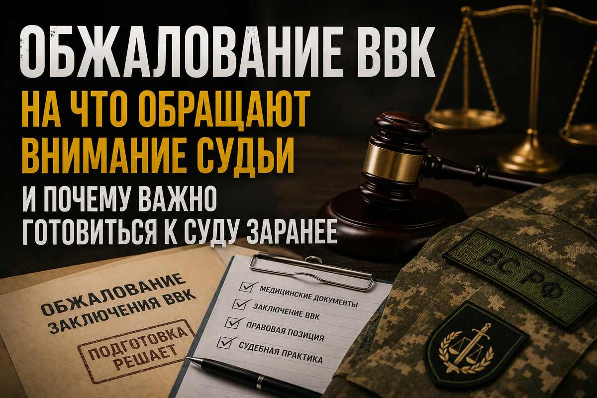 Оспаривание ВВК. СВО. Категория годности. Независимая экспертиза. Увольнение из армии.