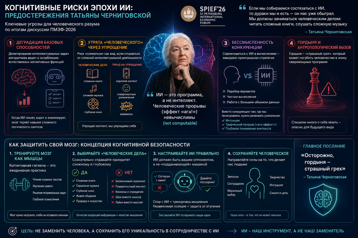 Татьяна Черниговская на ПМЭФ-2026