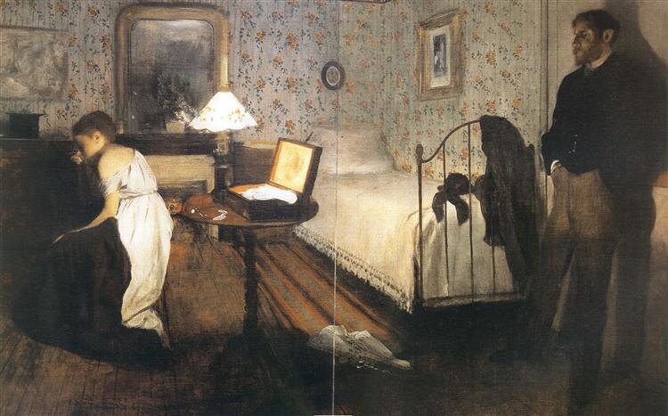/Эдгар Дега. "Интерьер" (Насилие). 1869/