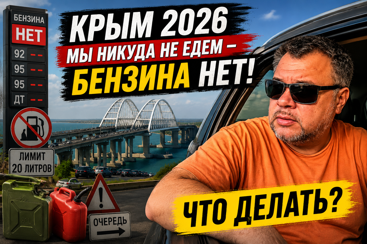 Бензина нет, но Крым живёт: разбор ситуации без паники. Стоит ли ехать на отдых этим летом?